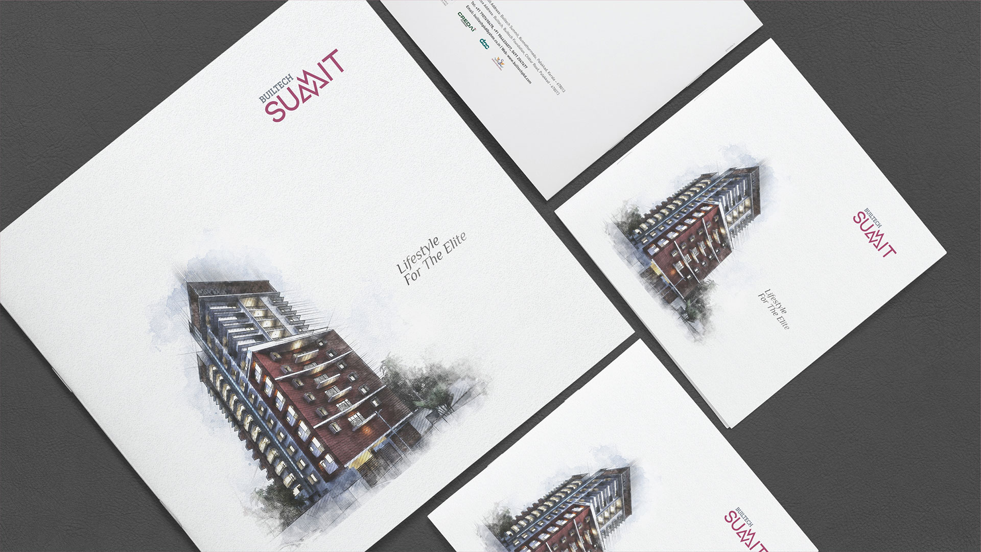 Builtech Palakkad - Summit Appartments Brochure cover design